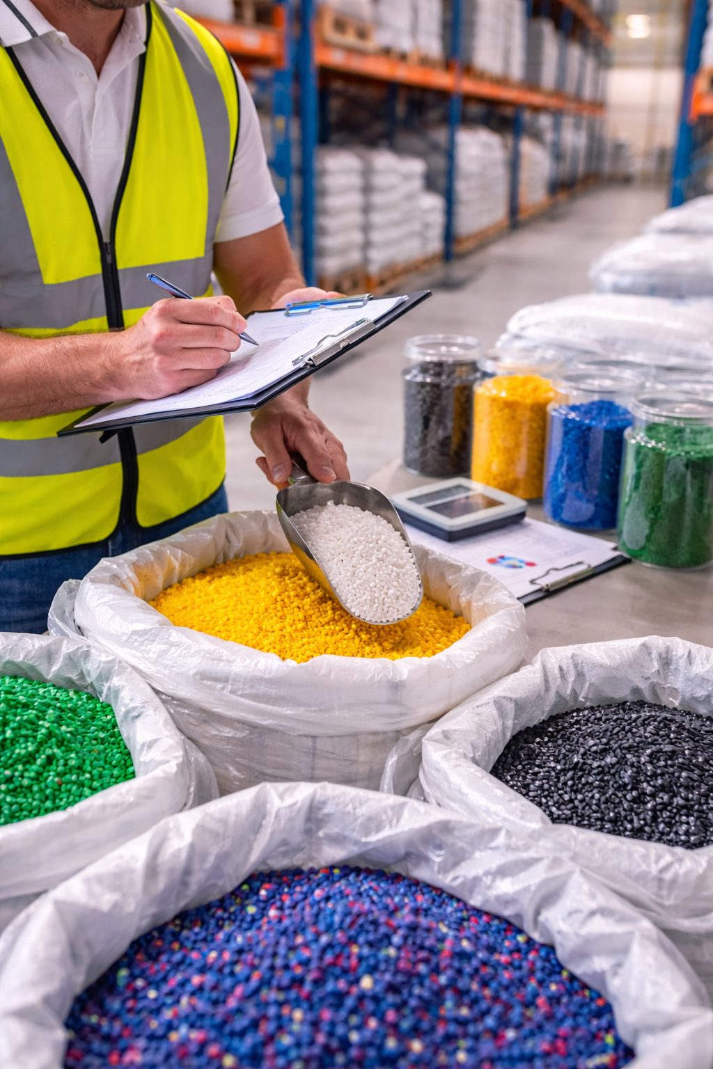 Plastic raw materials and masterbatch quality inspection